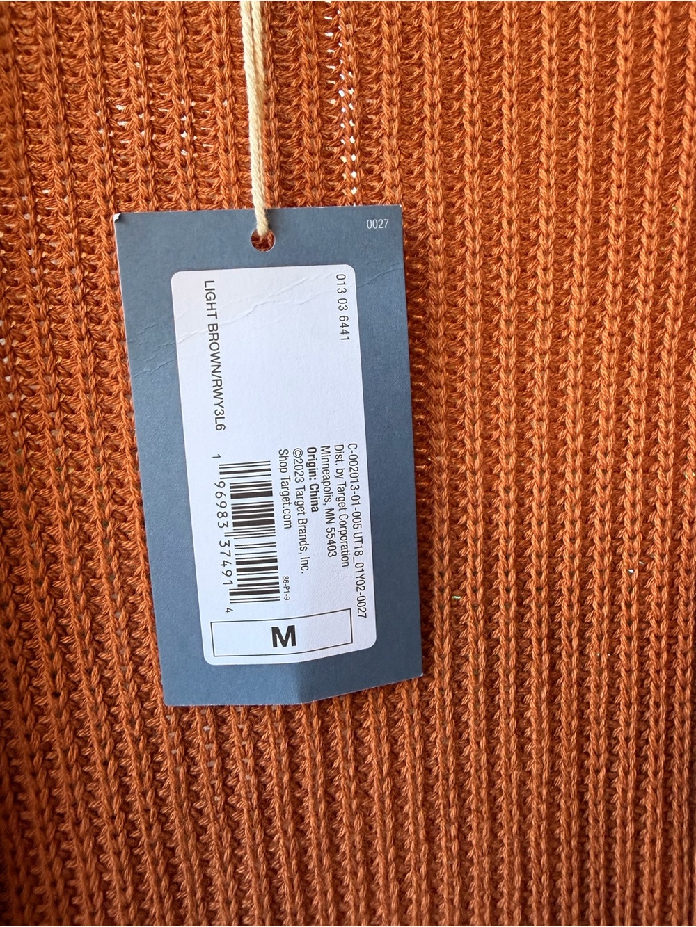 Universal Thread Open-Front Cardigan in Rust - Picture 3 of 4